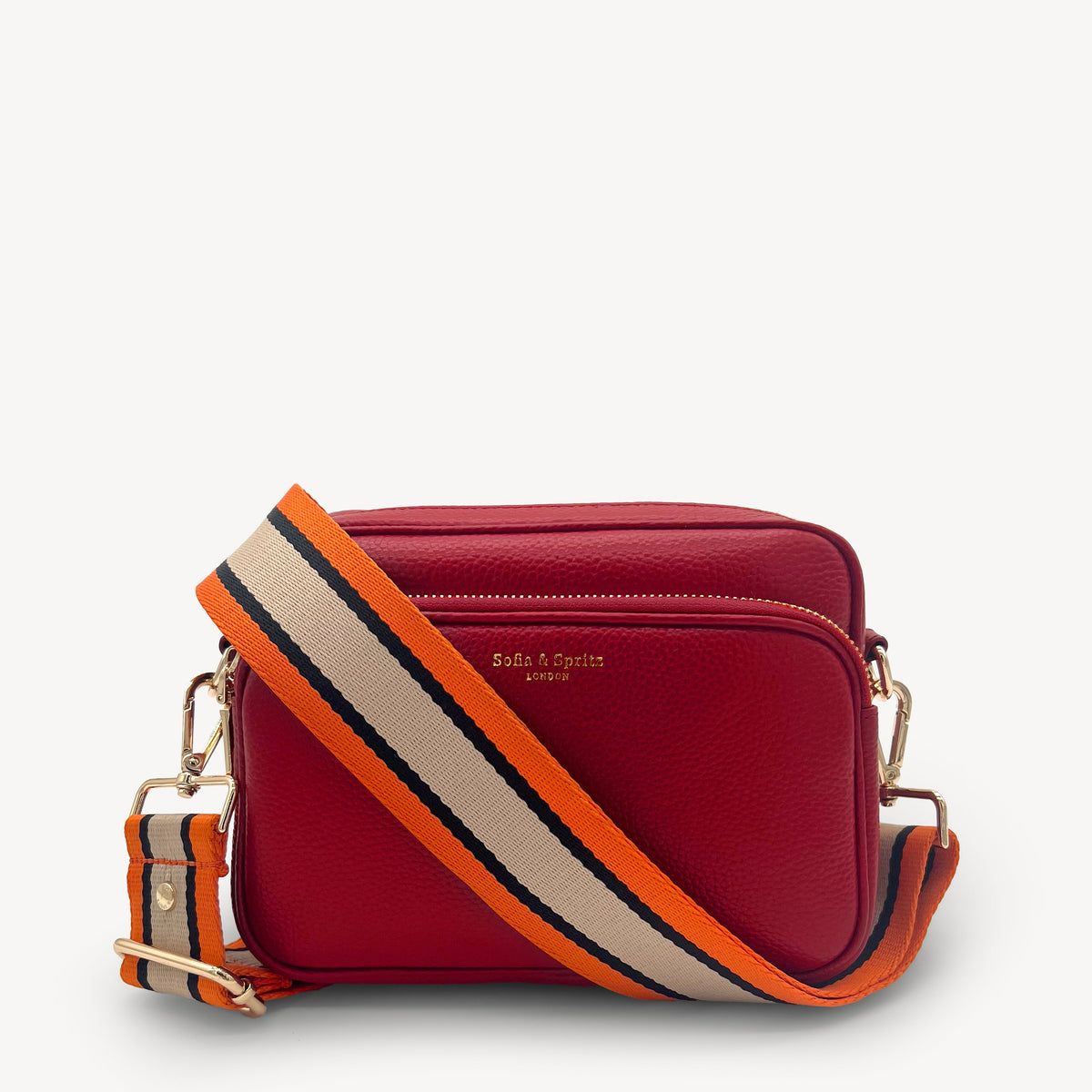 Orange, Tan & Black Stripe Strap