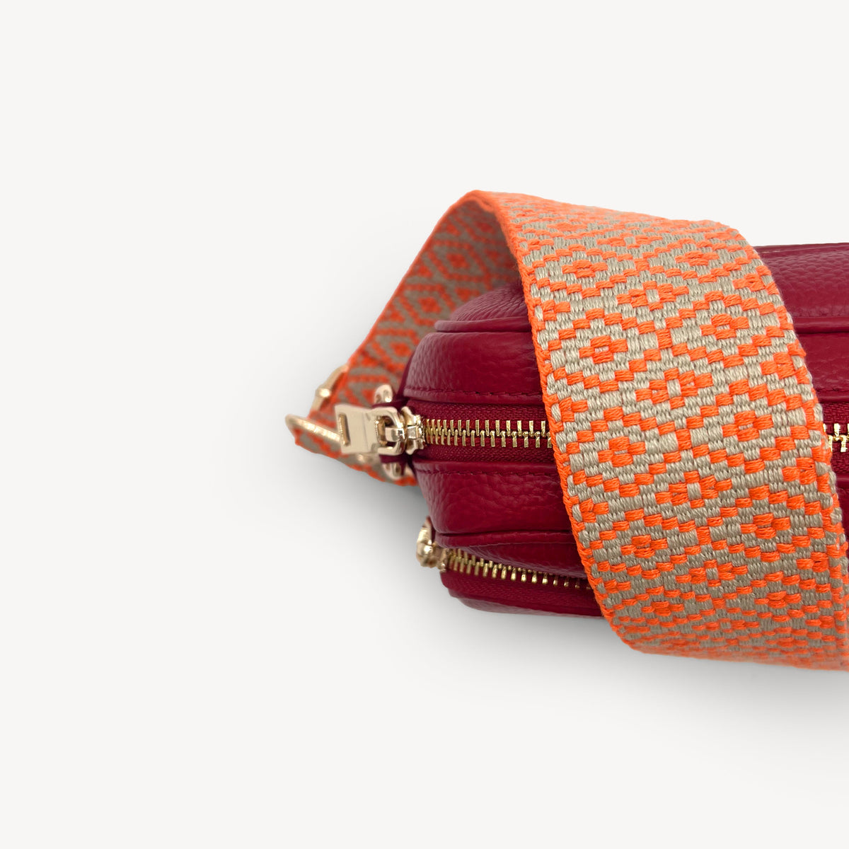 Orange & Stone Embroidered Strap