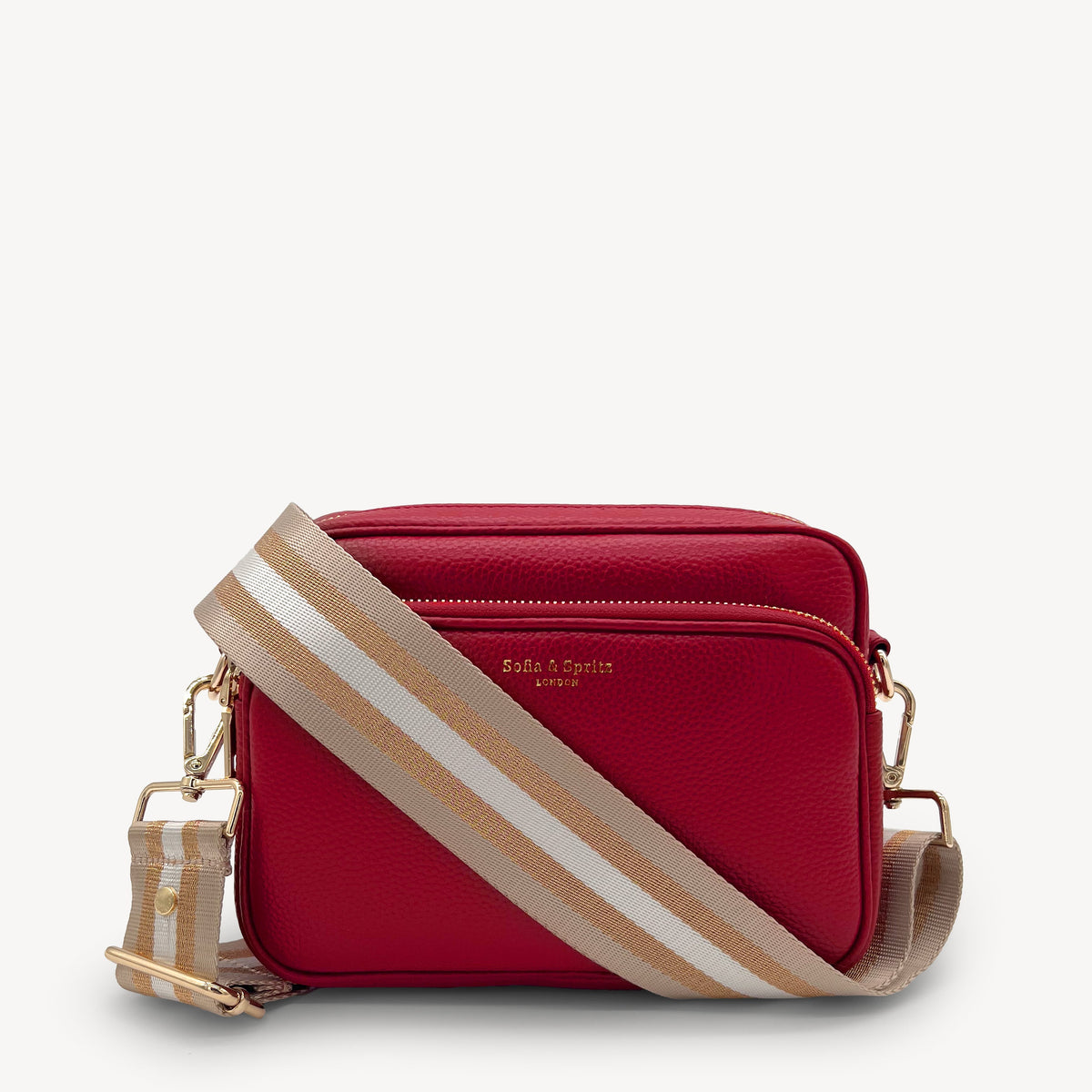 Champagne & Rose Gold Stripe Strap