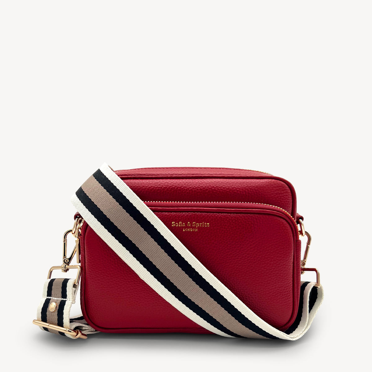 Black, Stone & Tan Stripe Strap