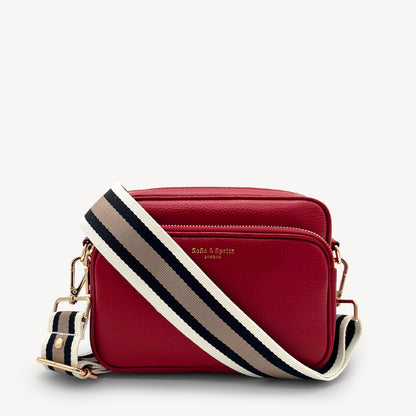 Black, Stone & Tan Stripe Strap