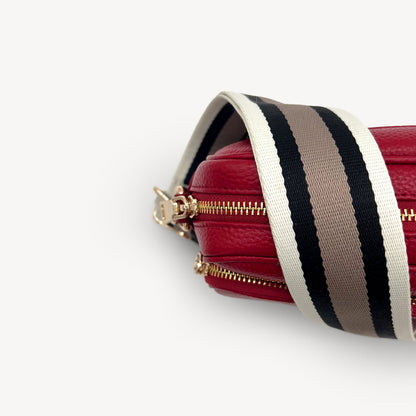 Black, Stone & Tan Stripe Strap
