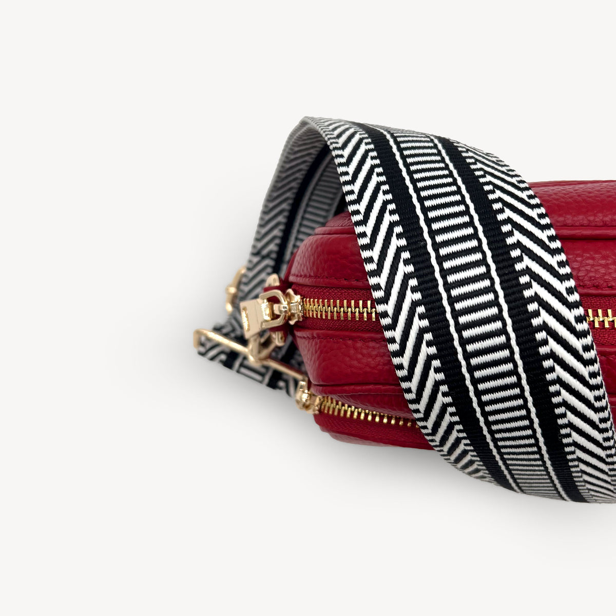 Black & White Stripe Aztec Strap