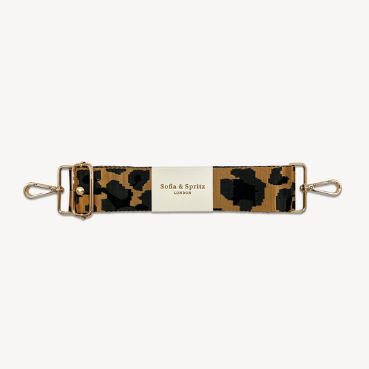 Gold & Grey Leopard Strap