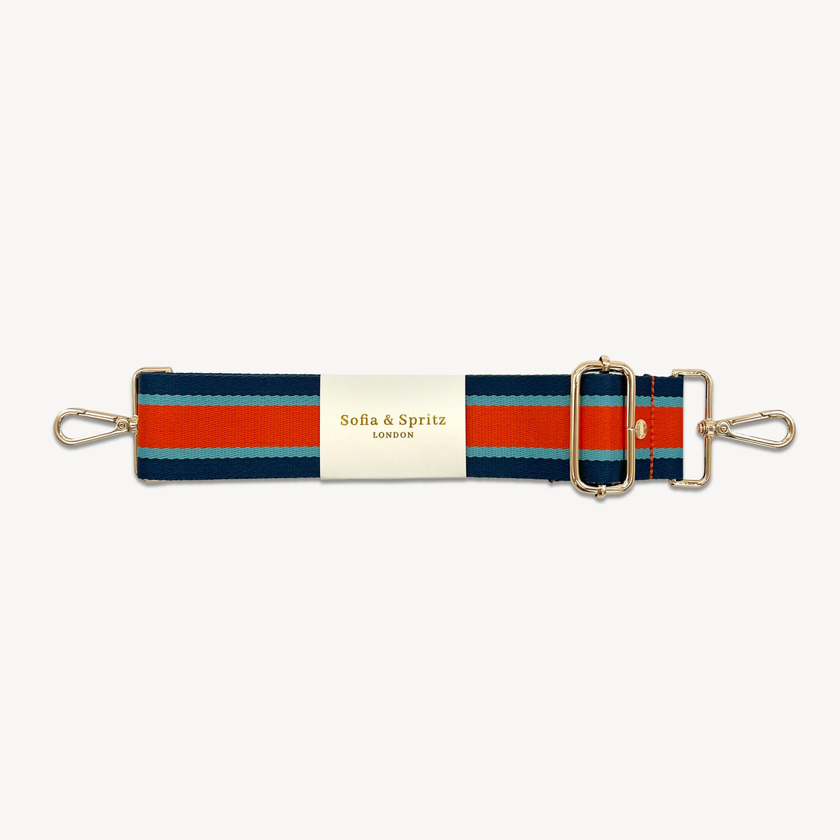 Orange & Navy Stripe Strap