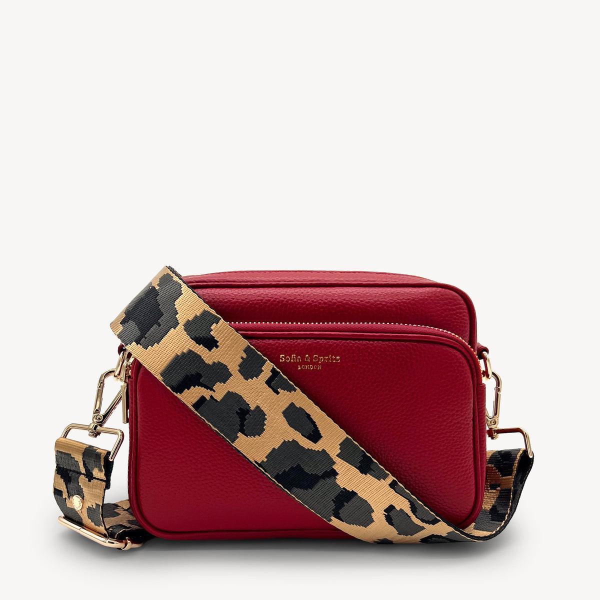 Gold & Grey Leopard Strap