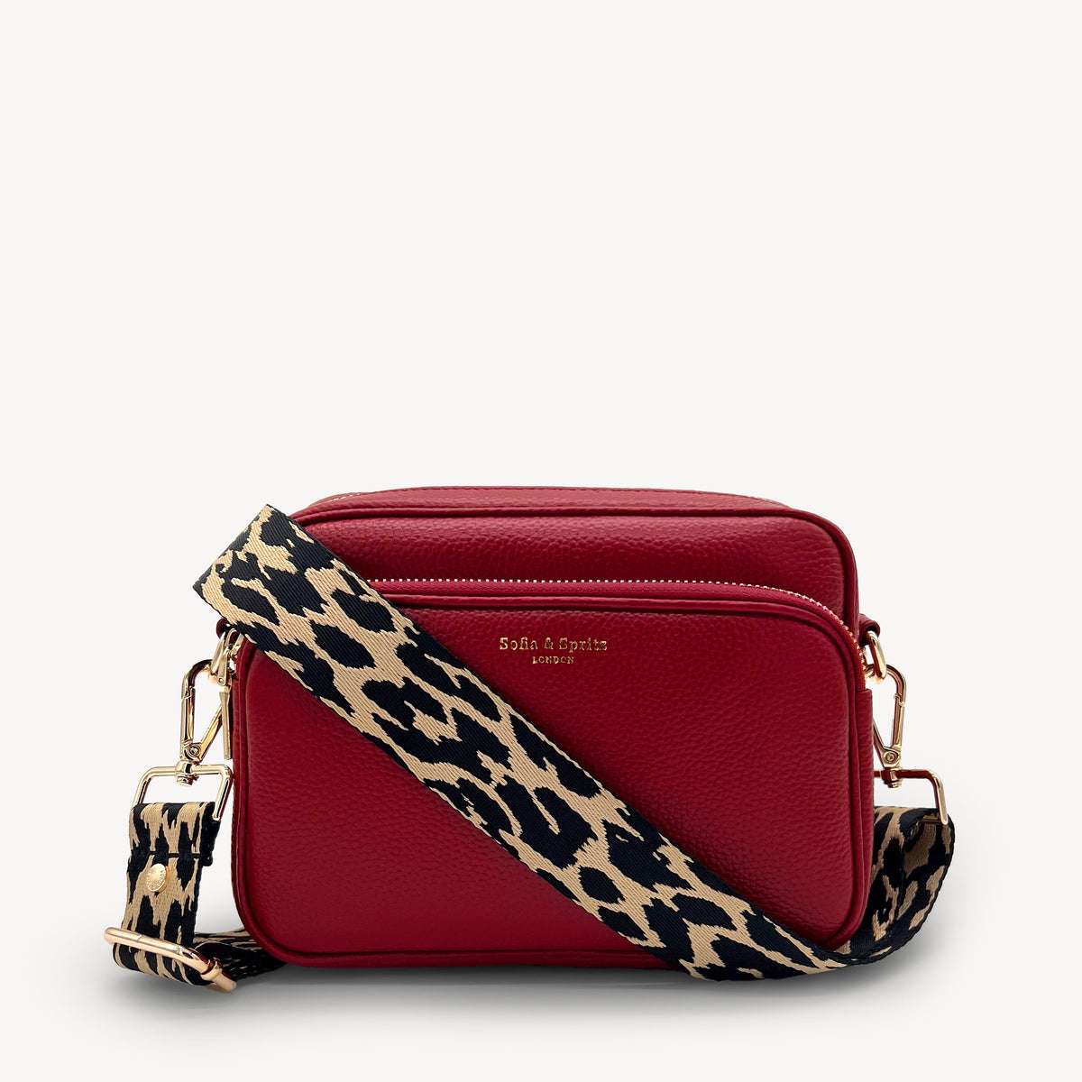 Black & Beige Leopard Strap