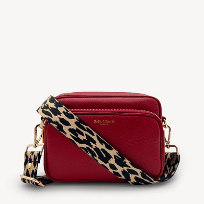 Black & Beige Leopard Strap