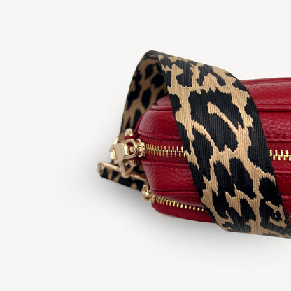 Black & Beige Leopard Strap