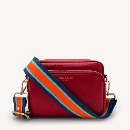 Orange & Navy Stripe Strap