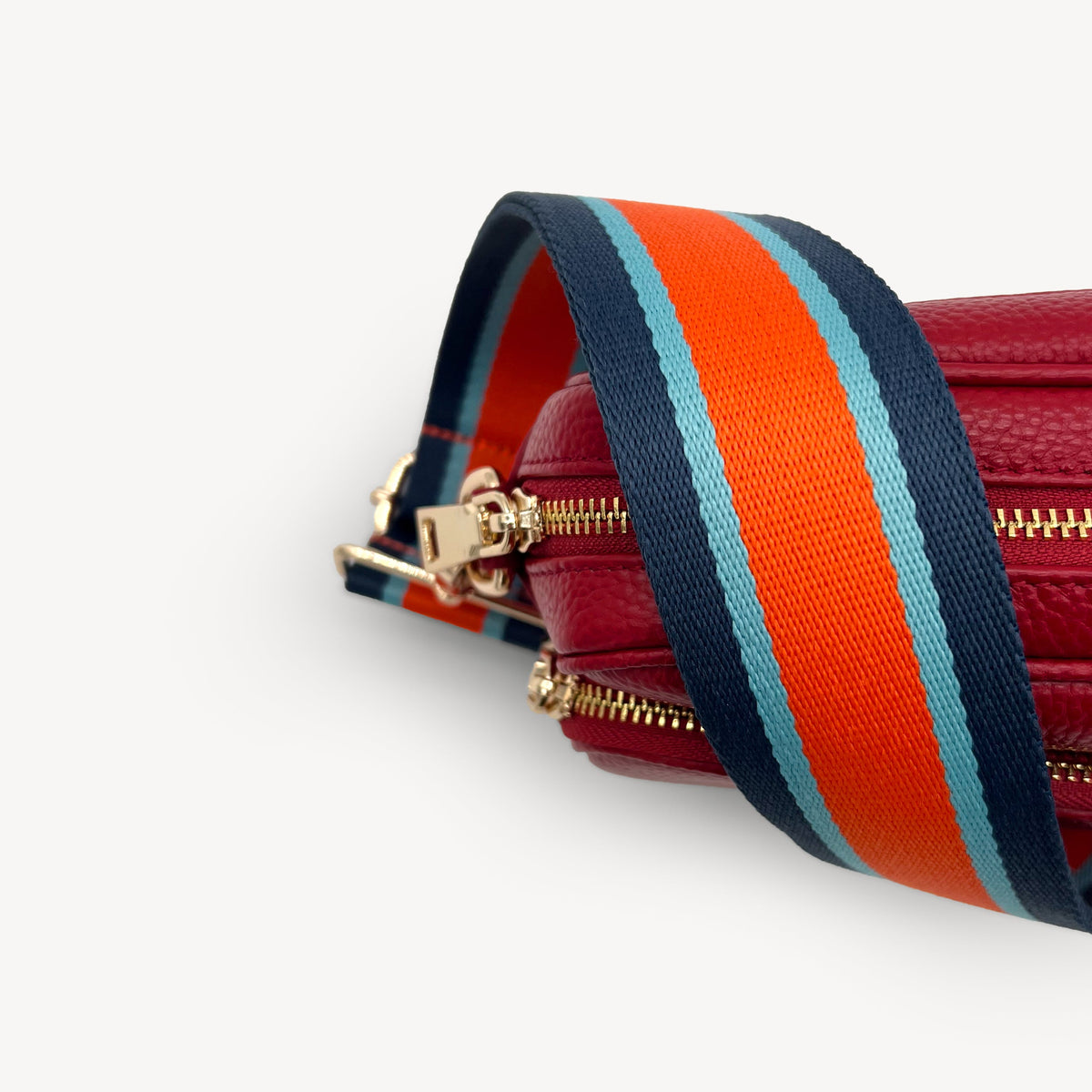 Orange & Navy Stripe Strap