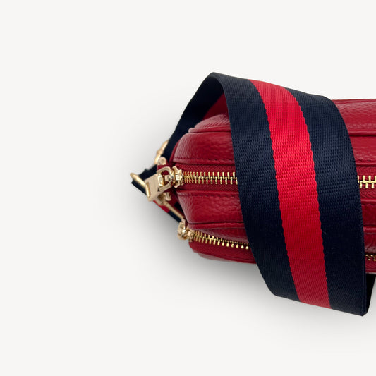 Navy & Red Stripe Strap