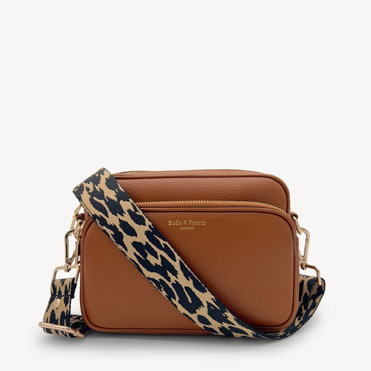 Black & Beige Leopard Strap