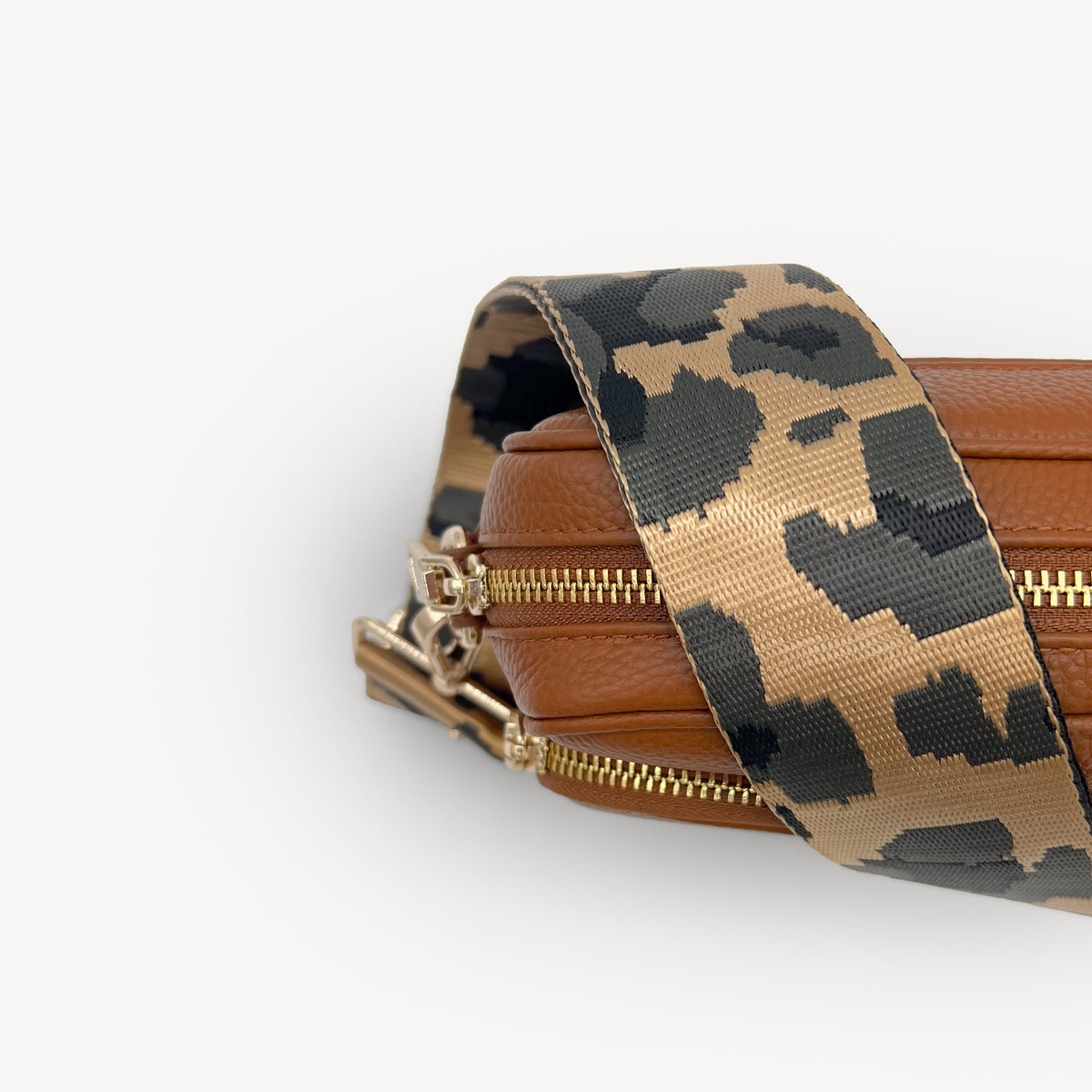 Gold & Grey Leopard Strap
