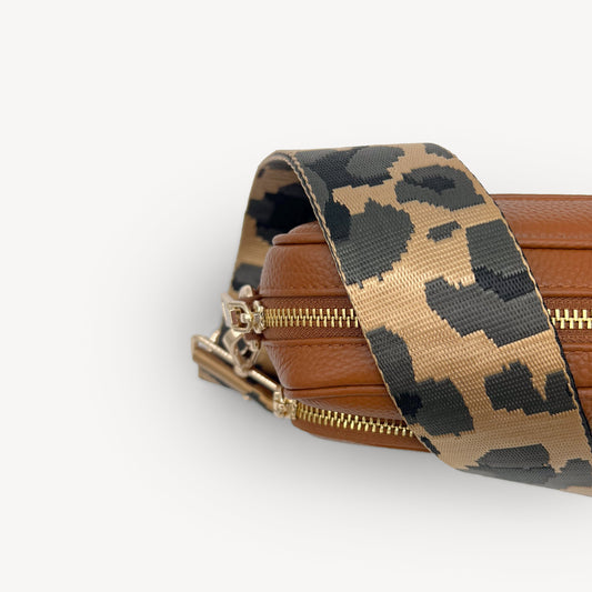 Gold & Grey Leopard Strap
