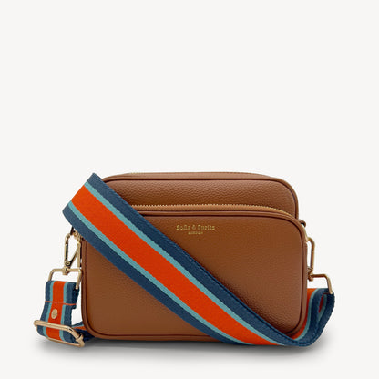 Orange & Navy Stripe Strap