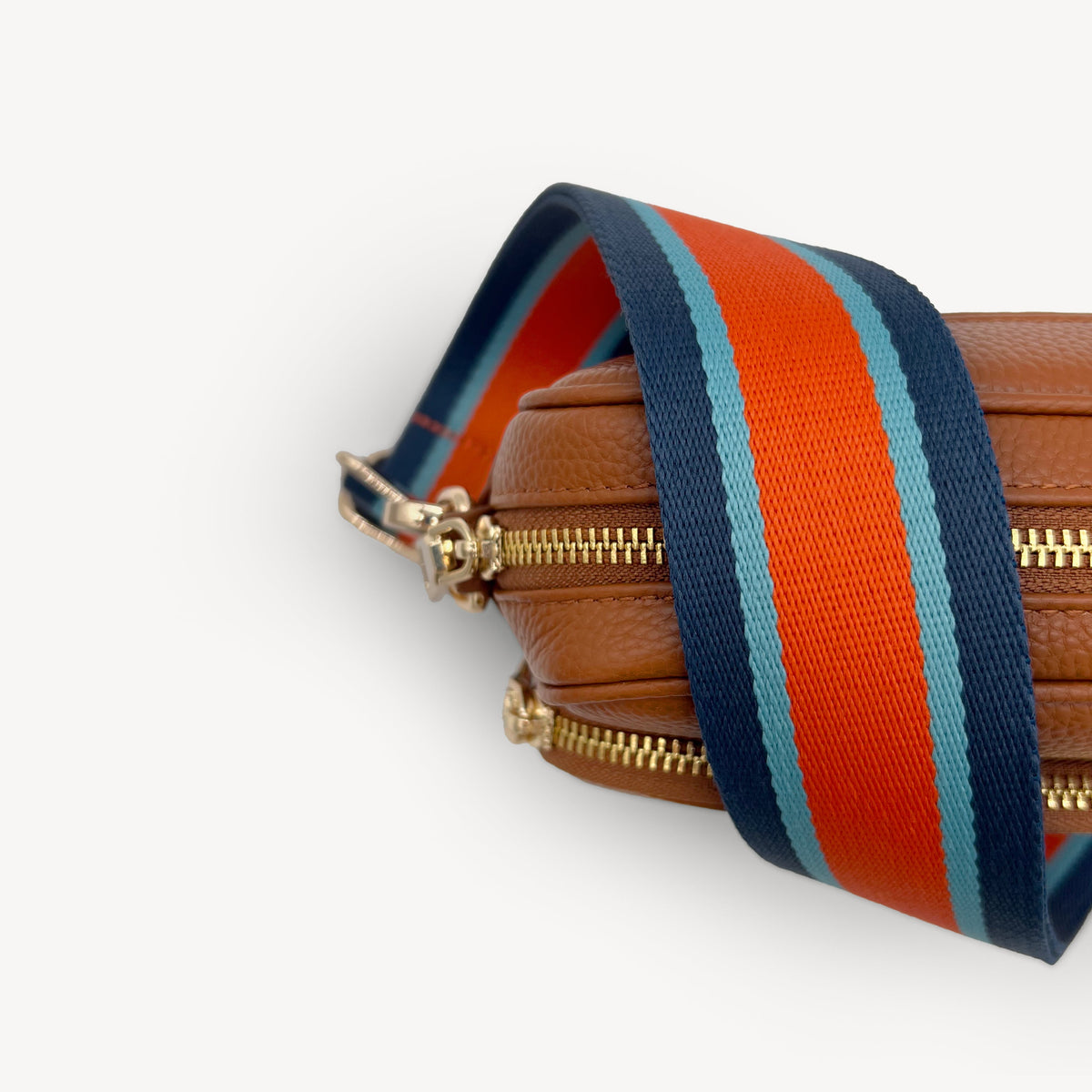 Orange & Navy Stripe Strap