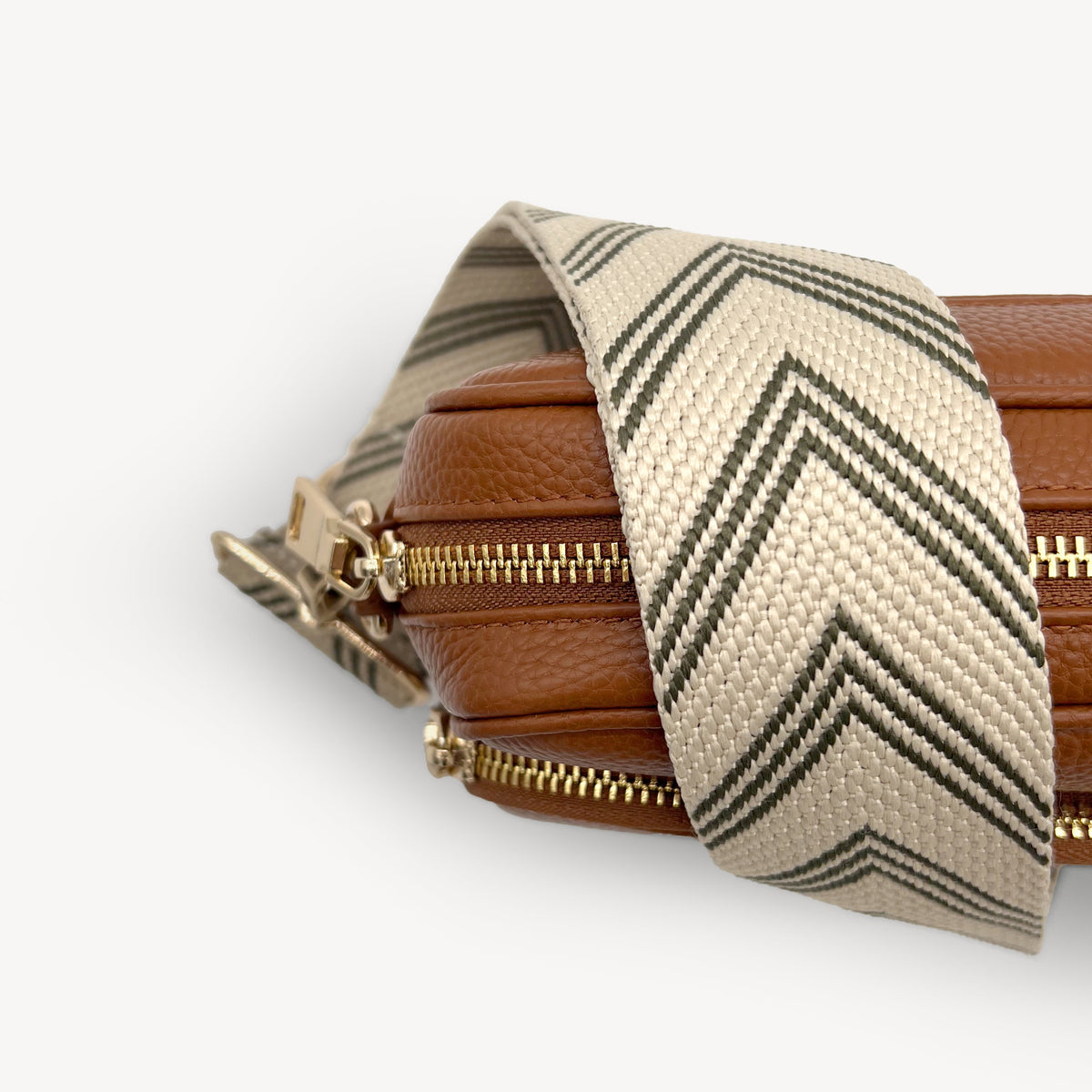 Olive Green & Stone Arrow Strap