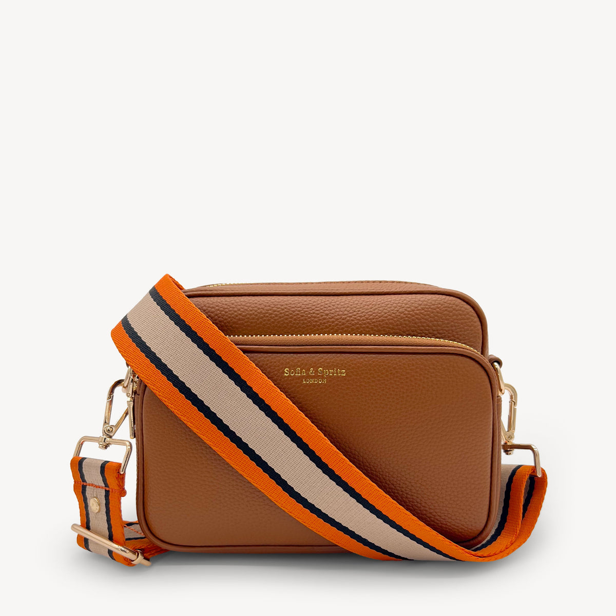 Orange, Tan & Black Stripe Strap