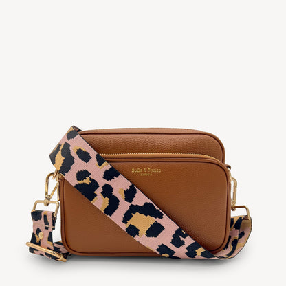 Pale Pink & Gold Leopard Strap