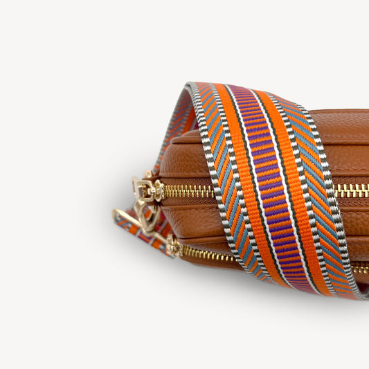 Orange Assortment Stripe Aztec Strap