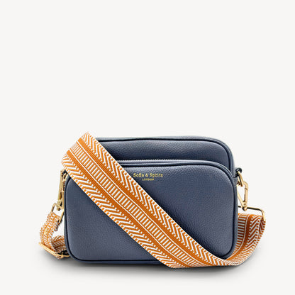 Tan & White Stripe Aztec Strap