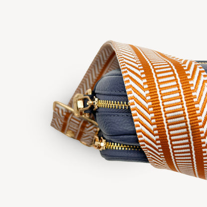 Tan & White Stripe Aztec Strap