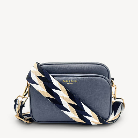 Navy & White Mosaic Strap
