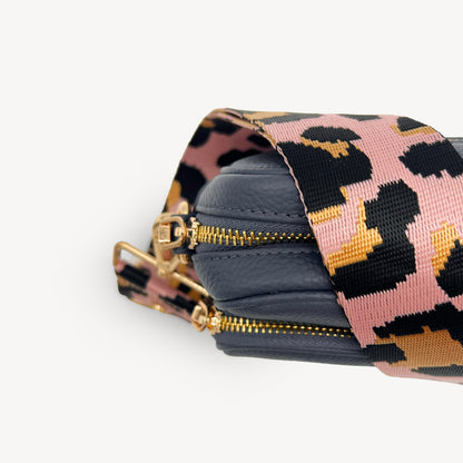 Pale Pink & Gold Leopard Strap