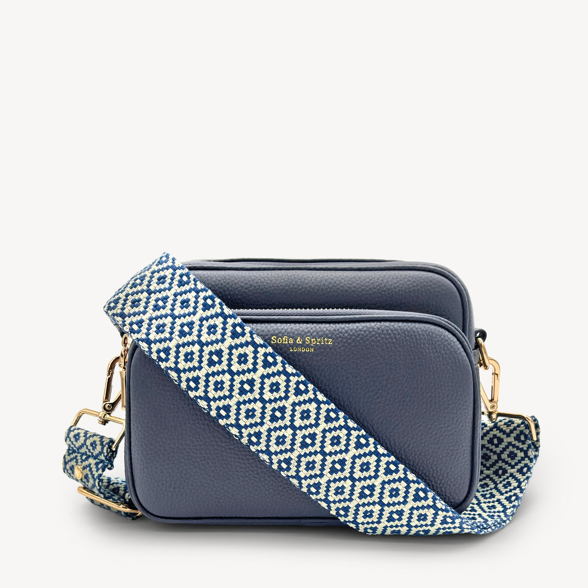 Blue & Stone Embroidered Strap