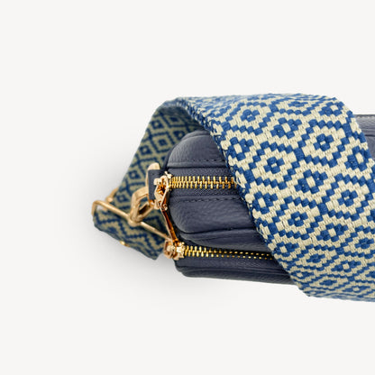 Blue & Stone Embroidered Strap