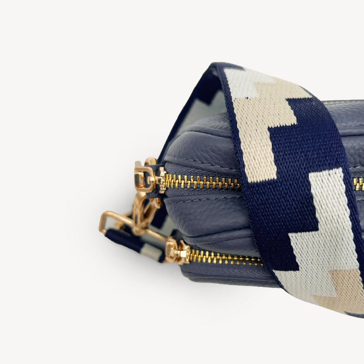Navy, Stone & Tan Puzzle Strap