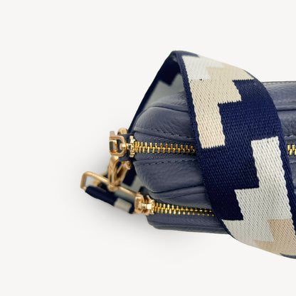 Navy, Stone & Tan Puzzle Strap