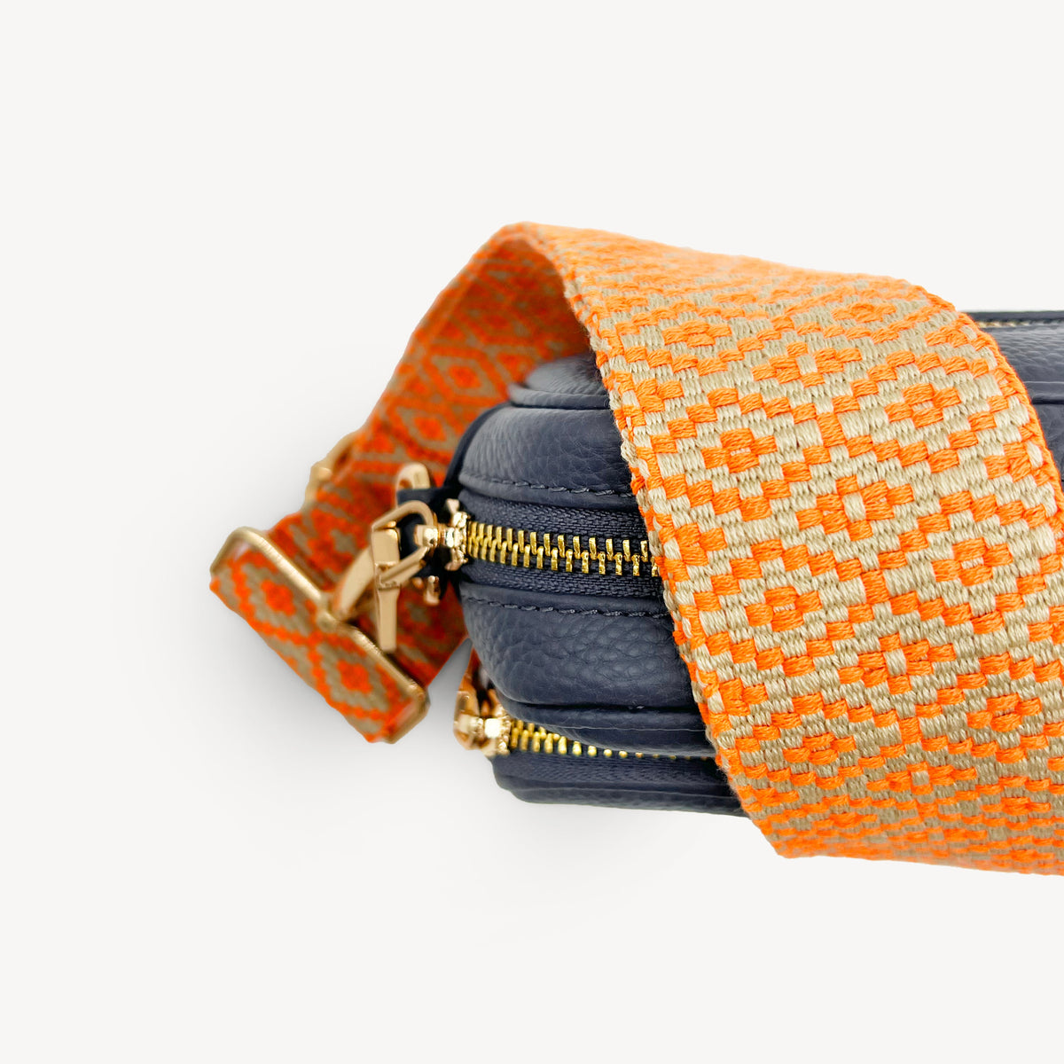 Orange & Stone Embroidered Strap
