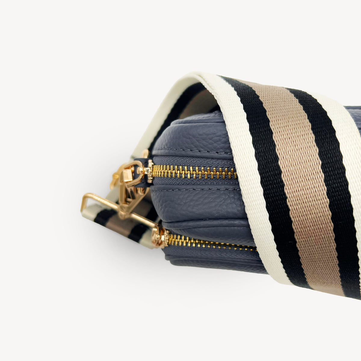Black, Stone & Tan Stripe Strap