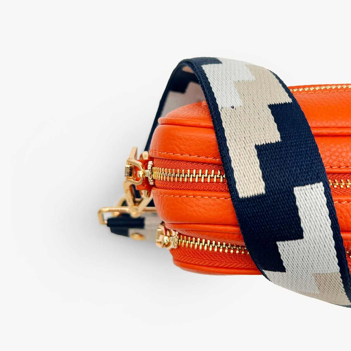 Navy, Stone & Tan Puzzle Strap