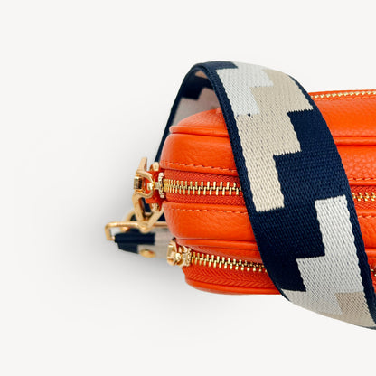 Navy, Stone & Tan Puzzle Strap