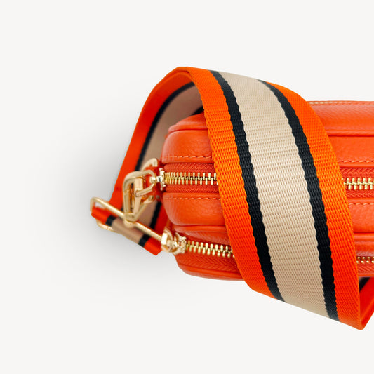 Orange, Tan & Black Stripe Strap
