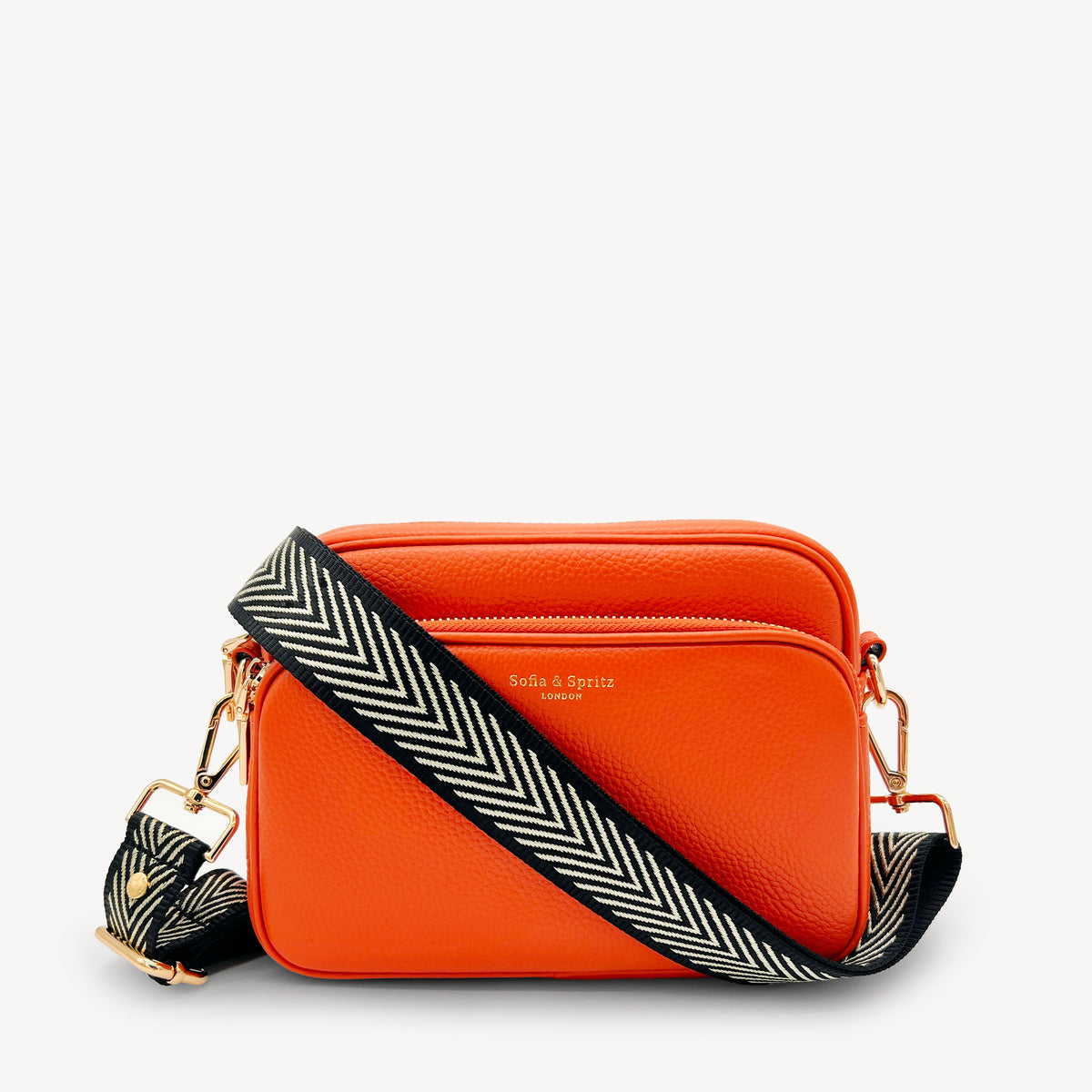 Black & Gold Chevron Strap