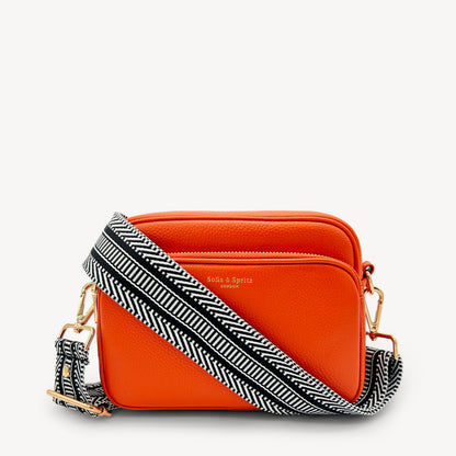Black & White Stripe Aztec Strap