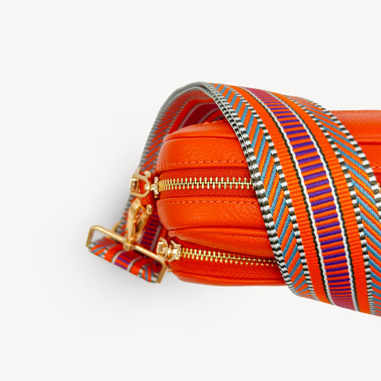 Orange Assortment Stripe Aztec Strap