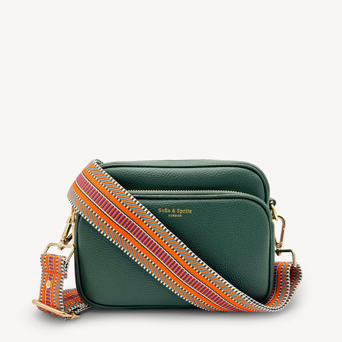 Orange Assortment Stripe Aztec Strap