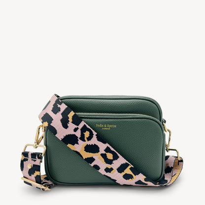 Pale Pink & Gold Leopard Strap