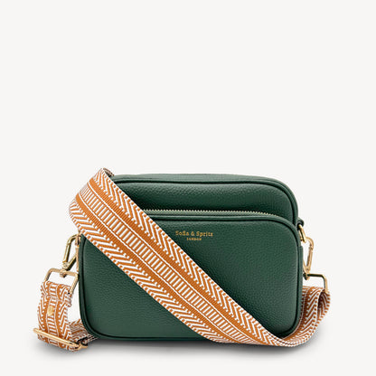 Tan & White Stripe Aztec Strap