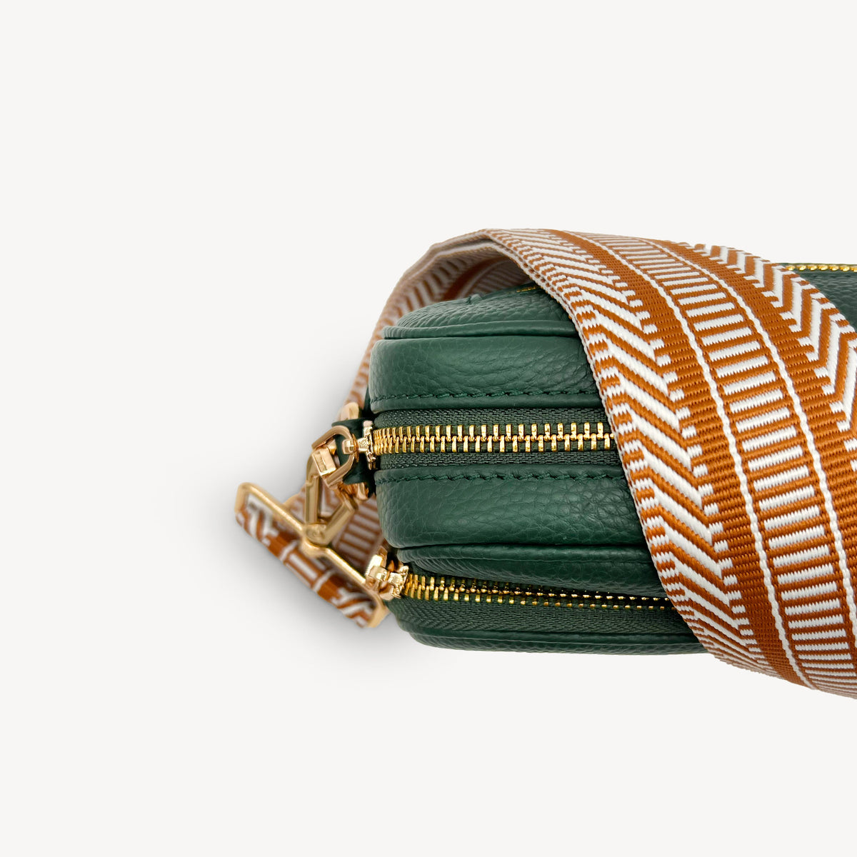 Tan & White Stripe Aztec Strap