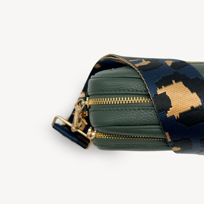 Navy & Gold Leopard Strap