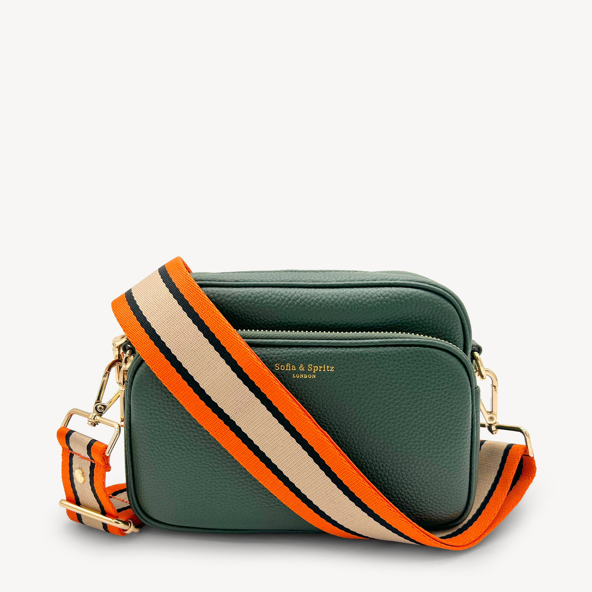 Orange, Tan & Black Stripe Strap
