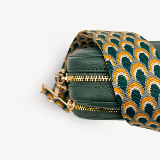 Teal Peacock Strap