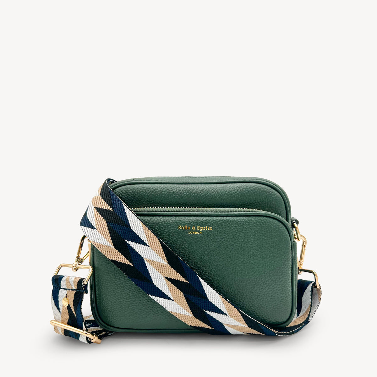 Navy & White Mosaic Strap