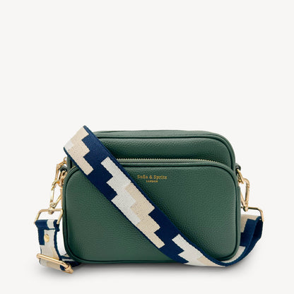 Navy, Stone & Tan Puzzle Strap